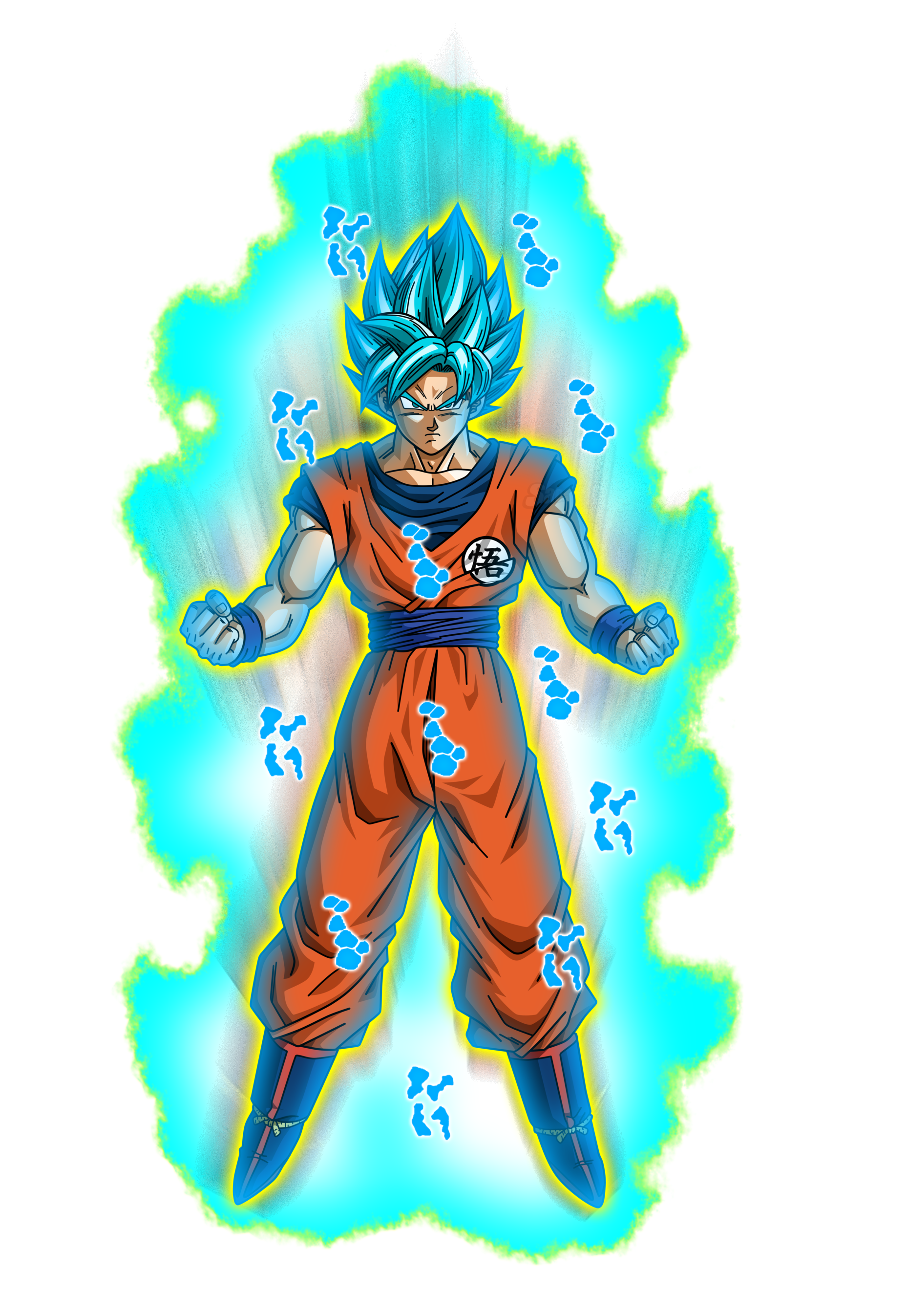 Goku Ssj Blue Png - Perfected Super Saiyan Blue Goku, Transparent