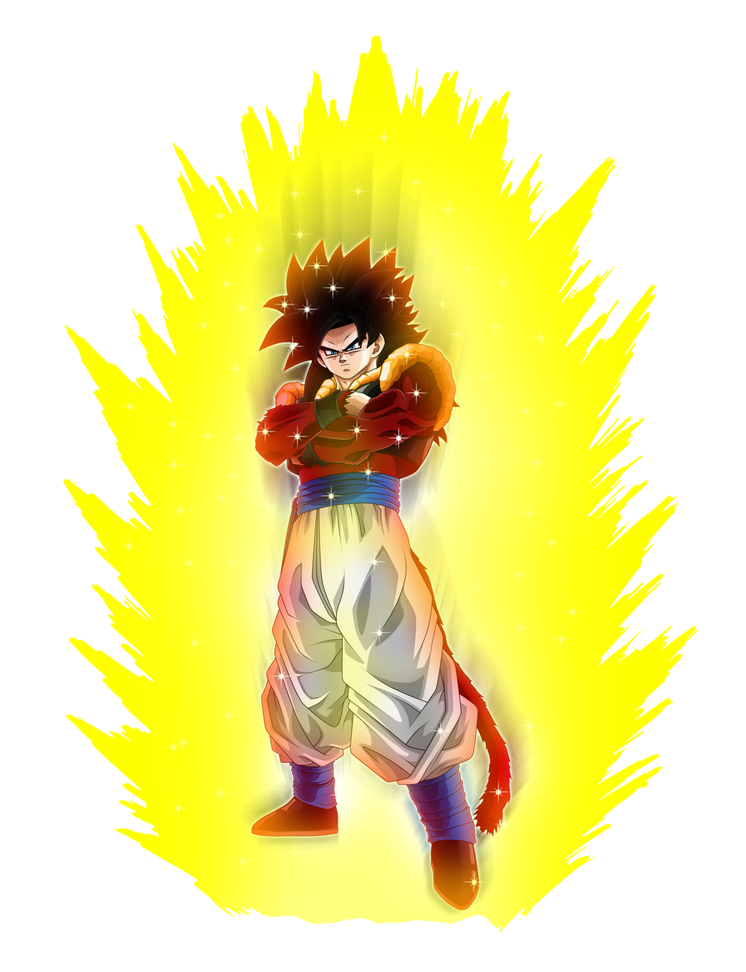 Gogeta Ssj 4 Original Aura By Gokuxdxdxdz On Deviantart