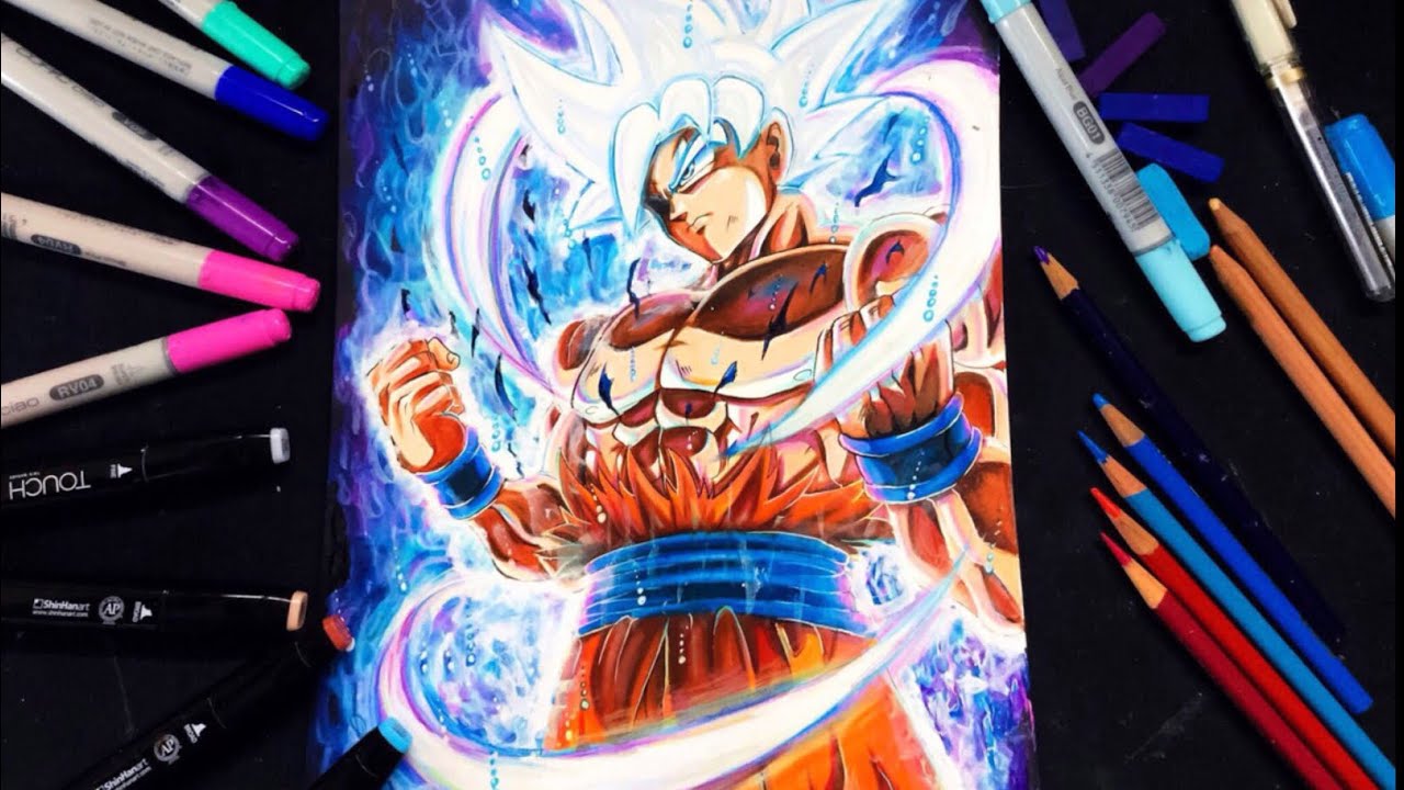 DRAWING GOKU ULTRA INSTINCT (Dragon Ball Super) 