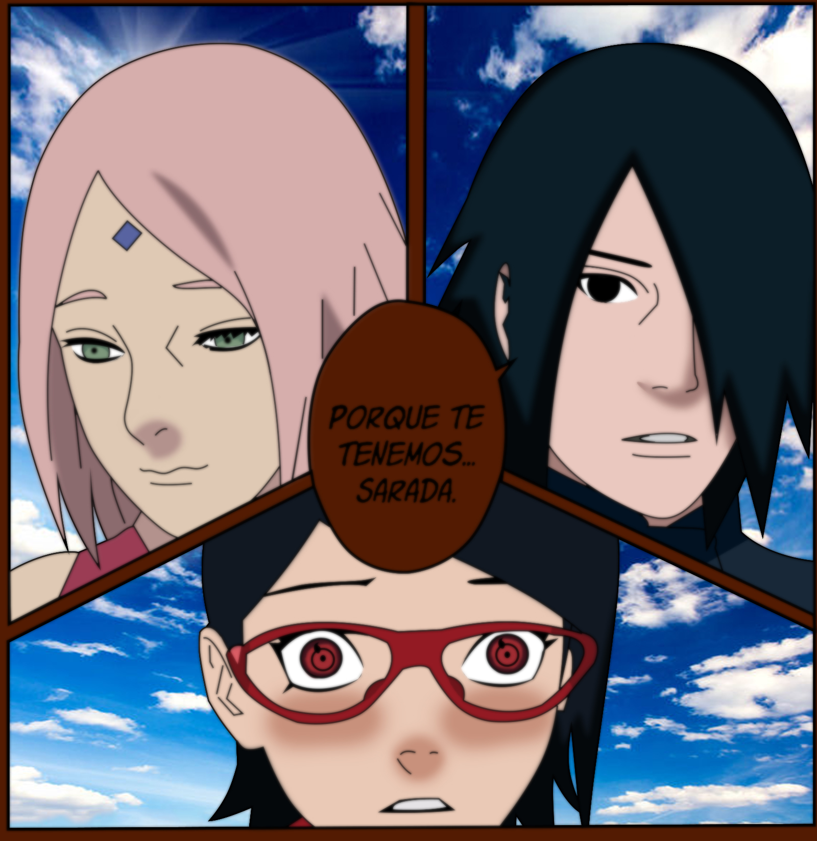 Central Sarada Uchiha by conexaosasusaku on DeviantArt