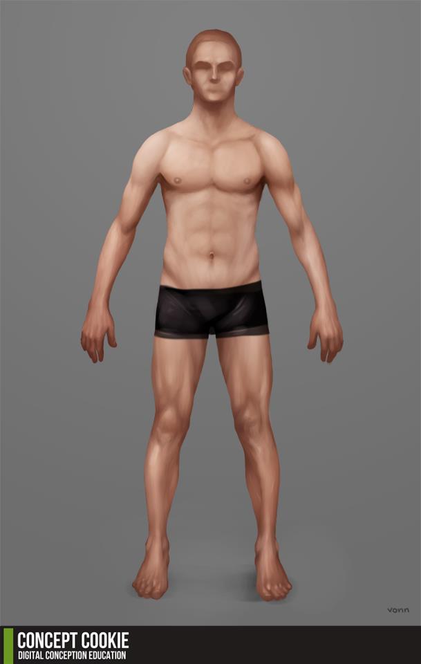 Resource: Human Male Standing Body Reference