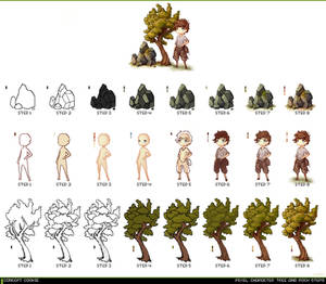 Pixel Art Tutorial Chart