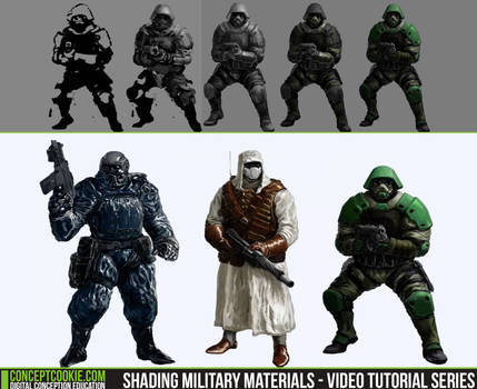 Shading Military Materials - Video Tutorial Series by CGCookie
