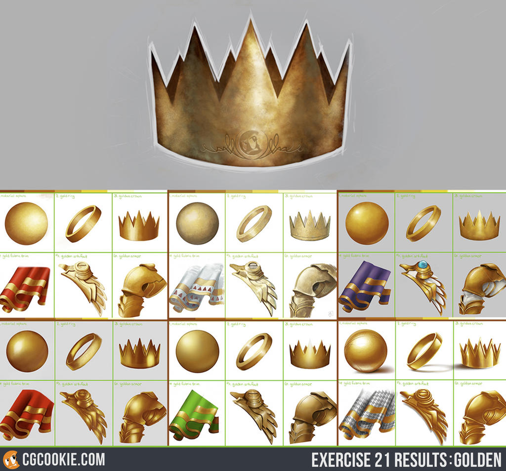 Exercise 21 Results - Golden by CGCookie on DeviantArt