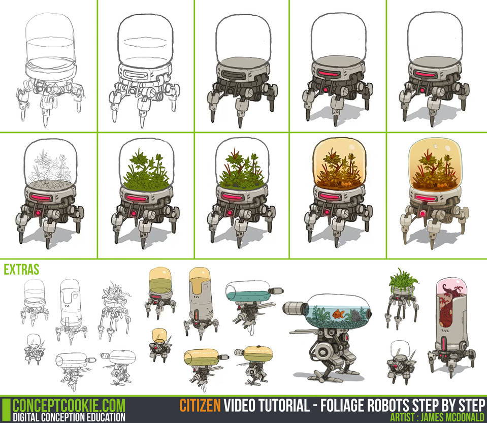 Tutorial: Sketching and Simple Coloring by CGCookie on DeviantArt