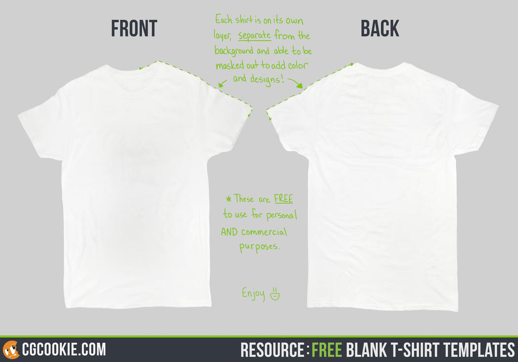 Resource Blank T Shirt Templates By Cgcookie On Deviantart