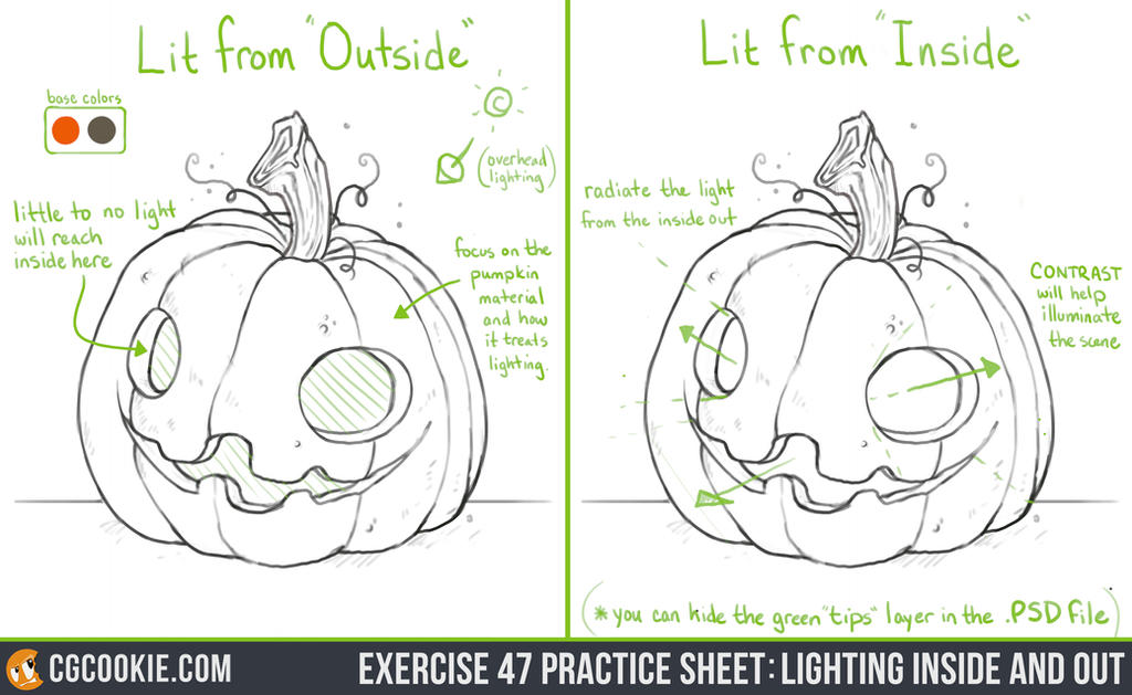 Exercise 47 Practice Sheet: Lighting Inside Out