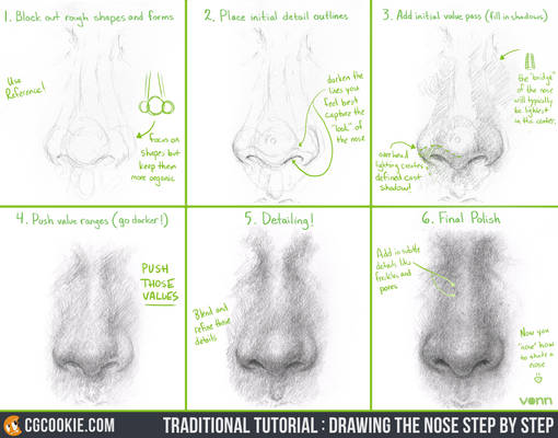 Tutorial: Drawing the Nose Step by Step