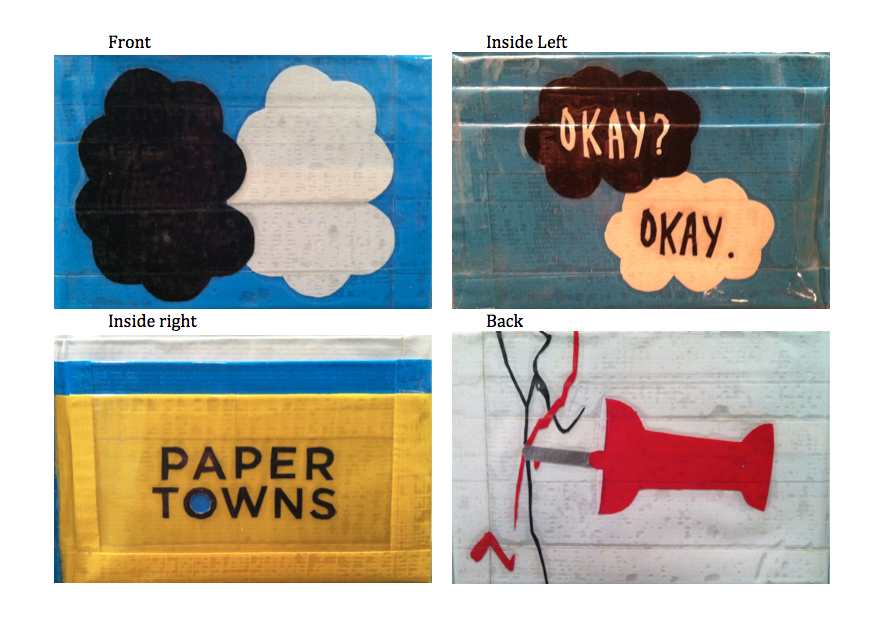 The Fault in Our Stars and Paper Towns: duct tape