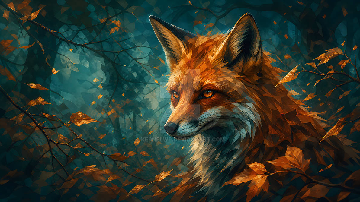 Red Fox Autumn Portrait Wallpaper By KERNELWP On DeviantArt red-fox-autumn-portrait-wallpaper-by-kernelwp-on-deviantart