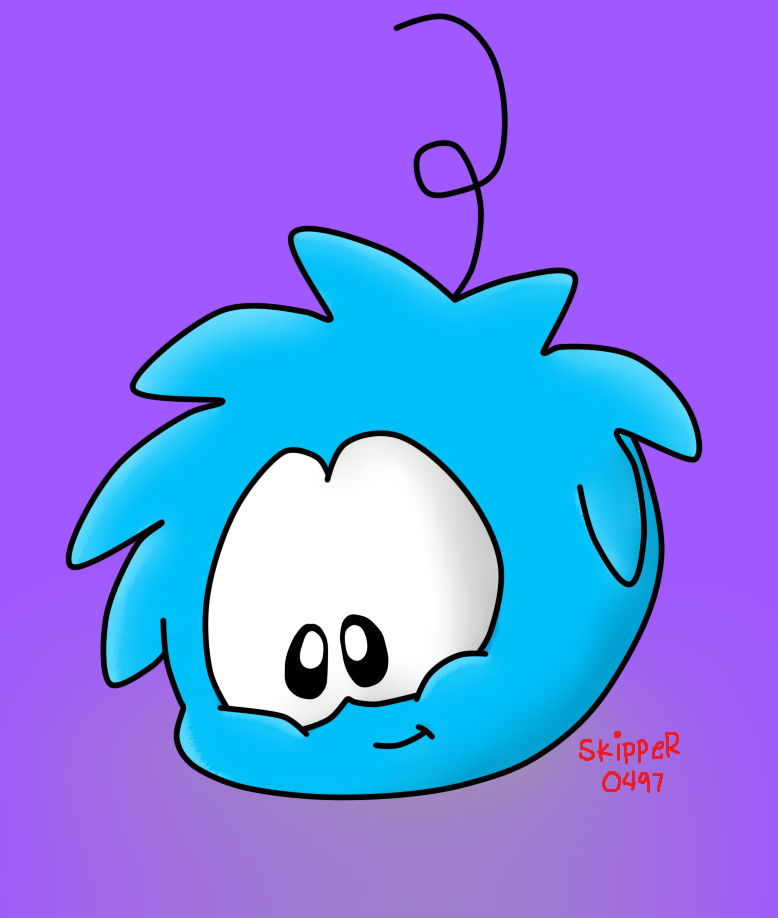 Diamond Puffle Blue Puffle by DoddleFur on DeviantArt