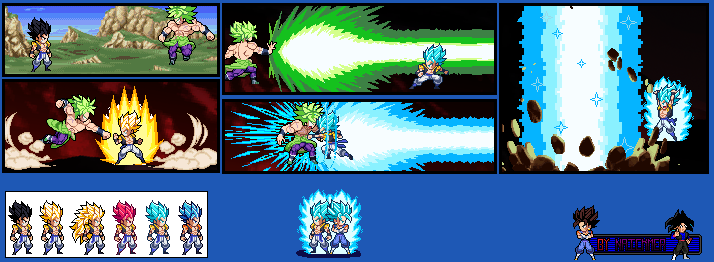 Gogeta Super Saiyan Blue VS Broly by InnsaneStudios on DeviantArt