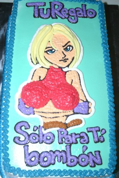 Blue Mary Cake