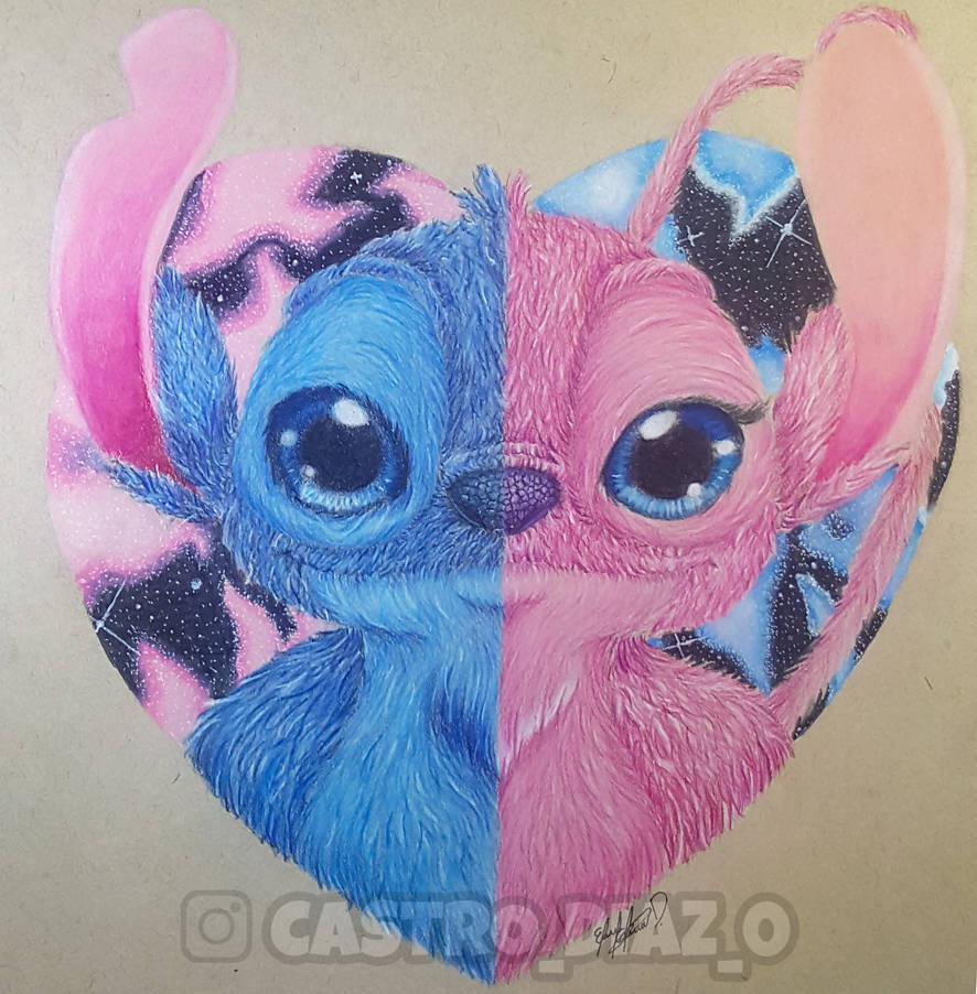 DIBUJO STITCH X ANGEL|FANART STITCH X ANGEL by CastroDiaz0 on DeviantArt