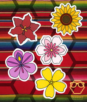 Stickers Flores Mexicanas