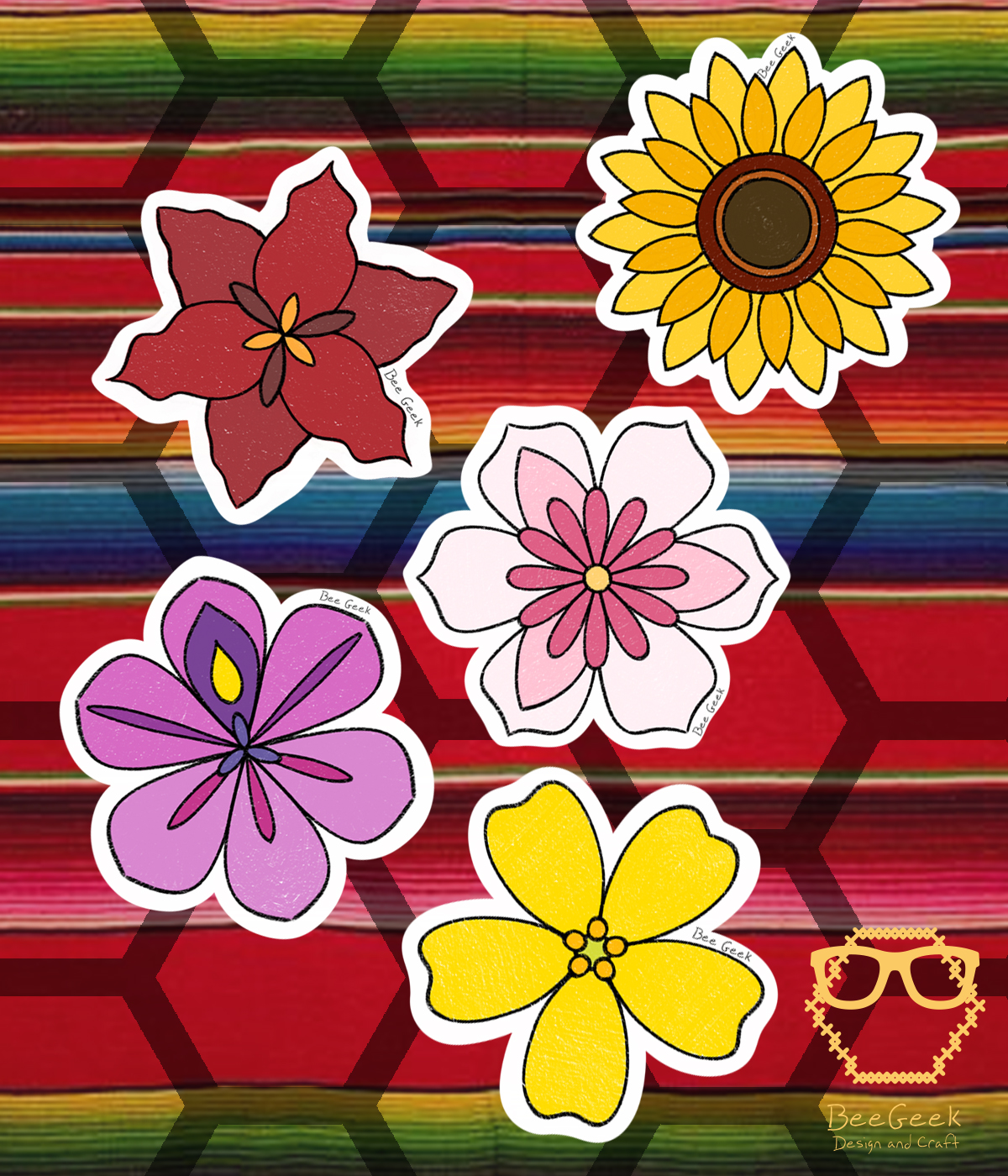 Stickers Flores Mexicanas by AlexBeeGeek on DeviantArt