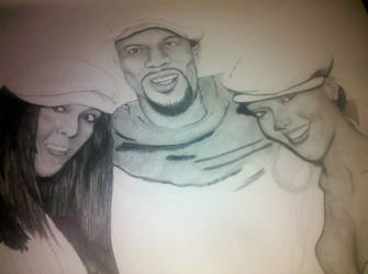 AliciaKeys,Common, and Rihanna