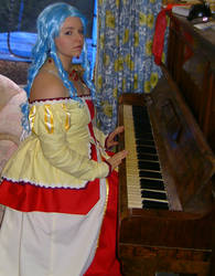 Lady Evelyn on the Piano