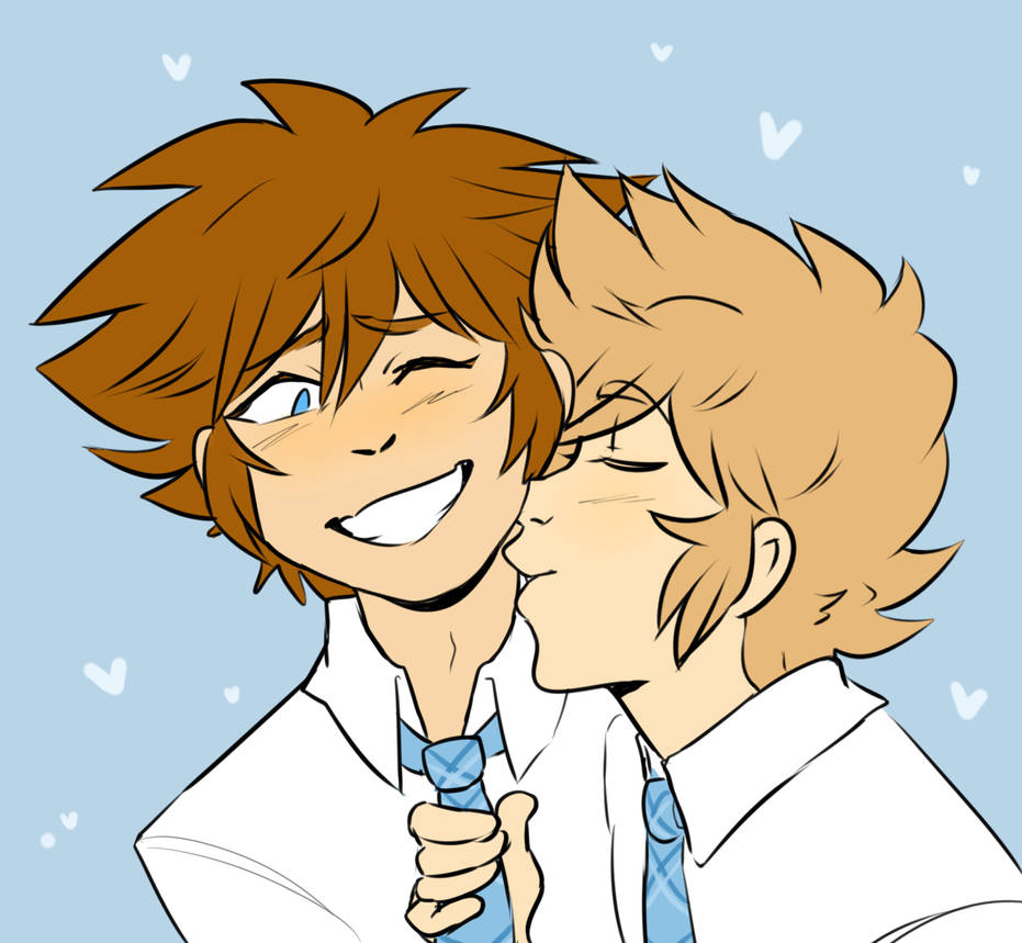 Neck Kisses by SketchOMatic on DeviantArt