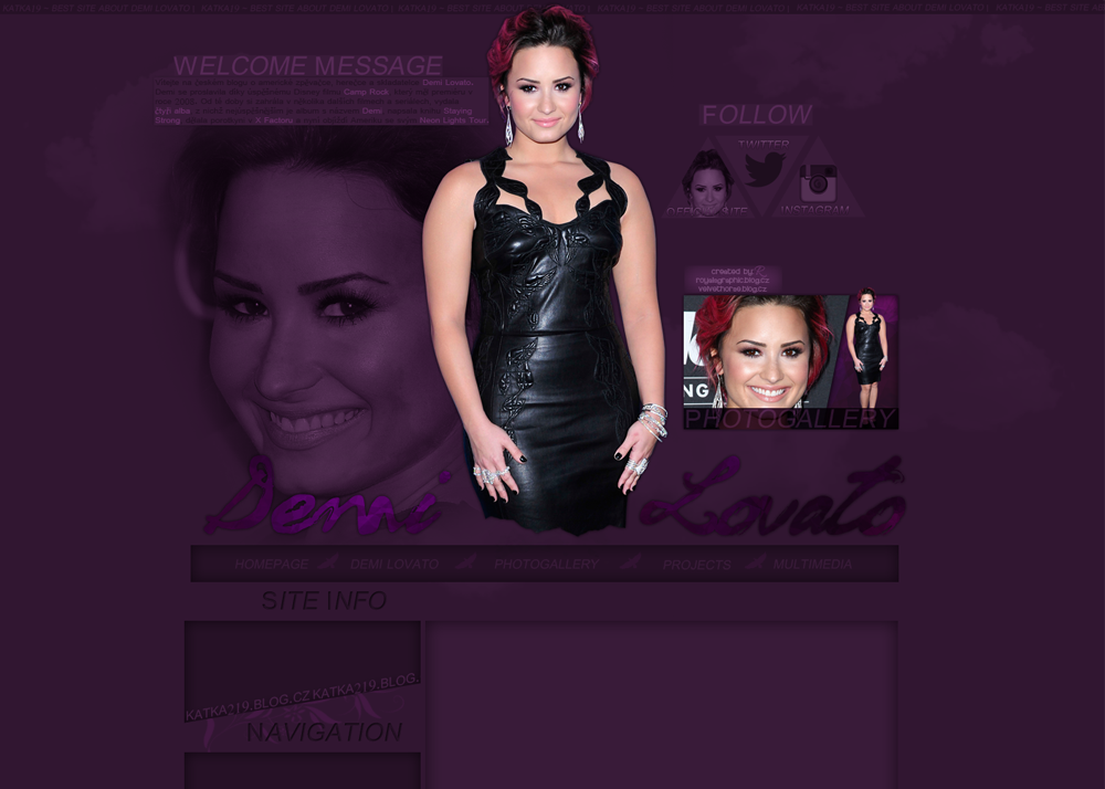 Demi Lovato layout 3