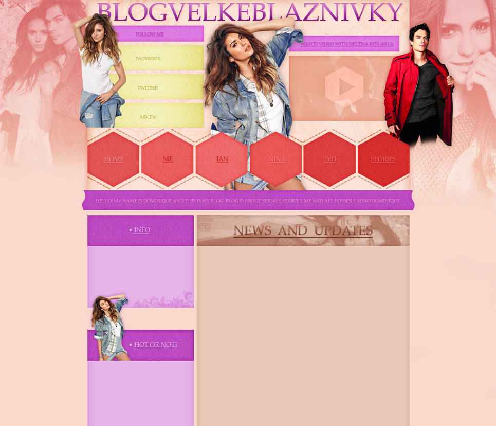 The Vampire Diaries layout 8 by VelvetHorse on DeviantArt