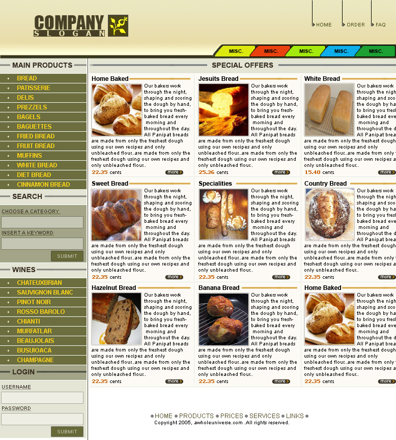 Bread e-store