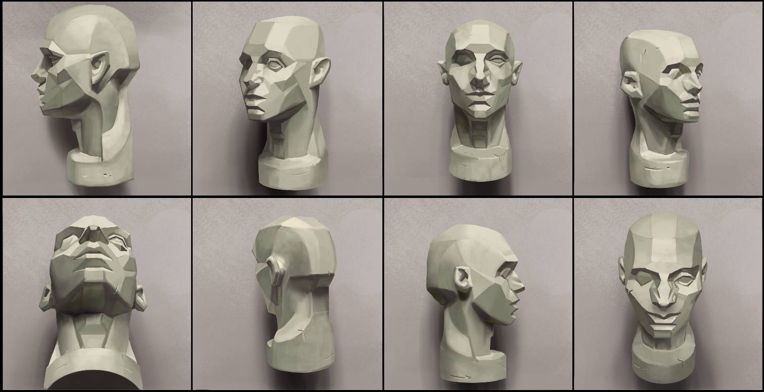 Azora Head Rotation asaro head study by berskan on DeviantArt