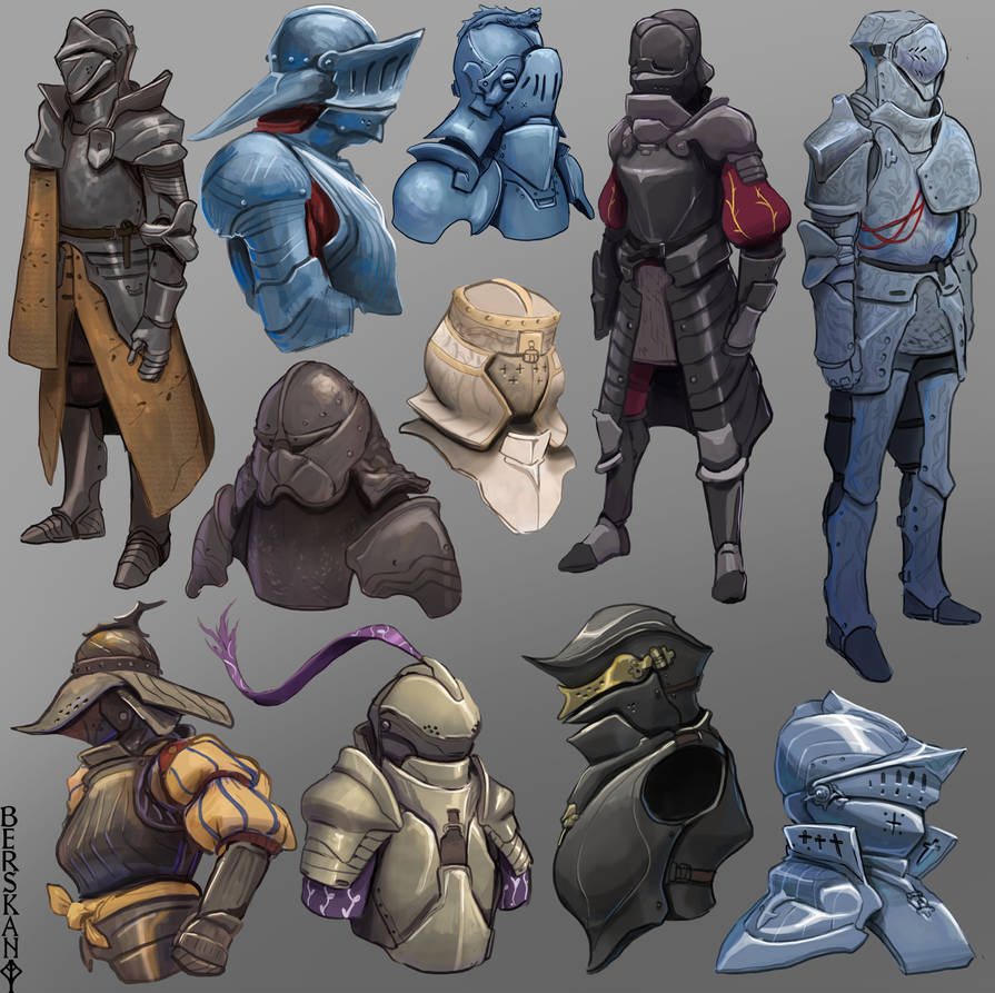 armors sketches by berskan on DeviantArt