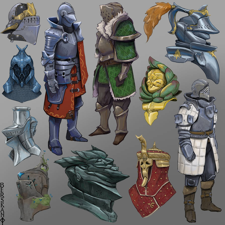 some more armors sketches by berskan on DeviantArt