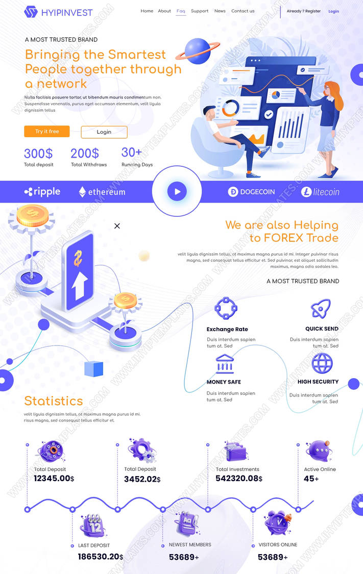 Ico Website Template by ihyiptemplates on DeviantArt