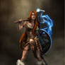 Character commission: techno-fantasy heroine