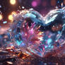 Glinstering bling heart wallpaper