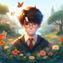 Harry Potter portrait digital illustration 3D