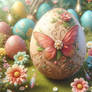 Decorated egg digital illustration