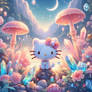 Hello kitty portrait fantasy digital illustration