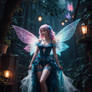 Gorgeous fairy digital illustration lady girl