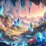 Fantasy crystals digital illustration