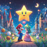 Super mario sweet love digital illustration