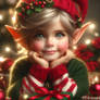 Christmas elf digital illustration