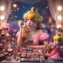 Princess peach does her makeup 3D