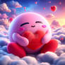 Kirby love character digital illustration