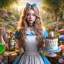 Alice in Wonderland digital illustration