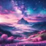 Gorgeous nature scene digital illustration