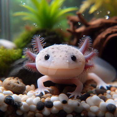 A Slime Axolotl - A Slimolotl by taiterrtot on DeviantArt