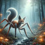 Spider fox digital illustration