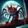 Spider fox digital illustration