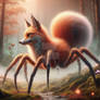 Spider fox digital illustration