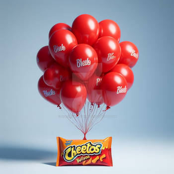 Cheetos balloon digital illustration
