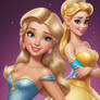 Disney Princess girl portrait digital illustration