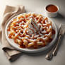 Funnel cake digital illustration